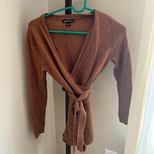 Nice casual wrap sweater. Goes with anything